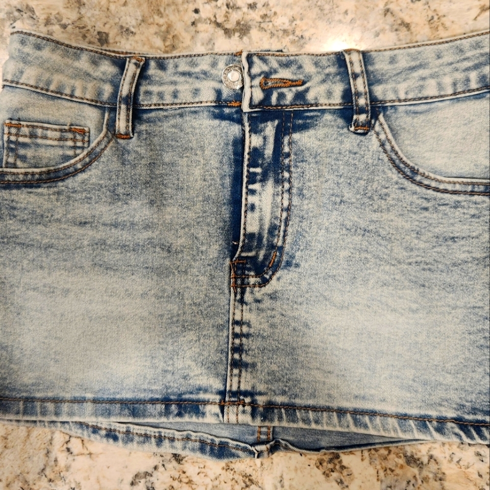 Denim Mini Skirt